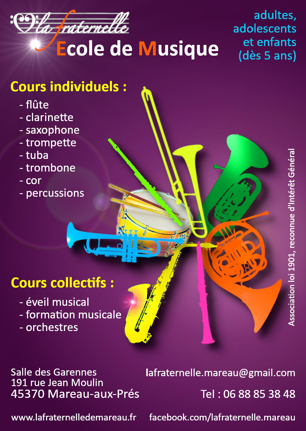 Flyer Ecole Musique Fraternelle